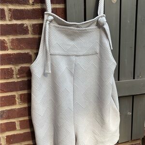 Elegant Cream Textured Jumpsuit